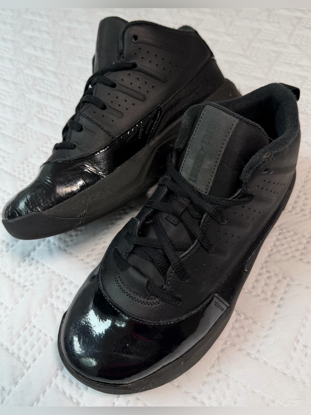 Nike Air Jordan Black Athletic Sneakers Running Shoes Size 6.5Y GS HQ2089-001